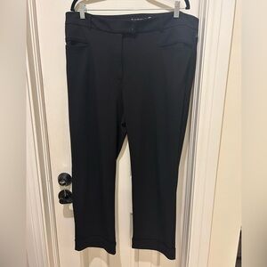 Betabrand black cropped cuffed trousers XXL